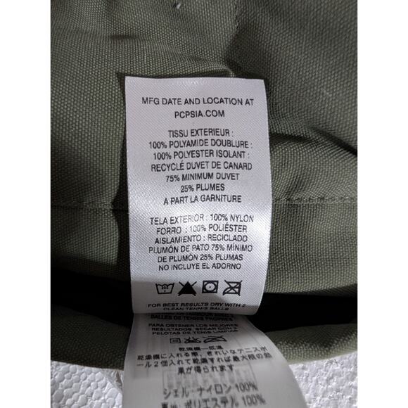 Patagonia Recycled Duck Down Reversible Bivy Down Vest Mens Medium Green/Black - Picture 9 of 11